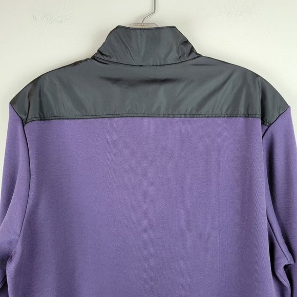 Hugo Boss Sidney Purple Black Quarter Zip Long Sleeves Pullover Sweatshirt M - Picture 9 of 16